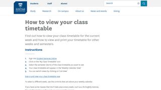 
                            10. How to view your class timetable - The University of Auckland
