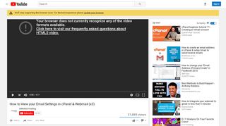 
                            10. How to View your Email Settings in cPanel & Webmail (x3) - YouTube