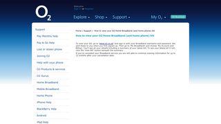 
                            1. How to view your O2 Home Broadband (and home phone) bill - Help
