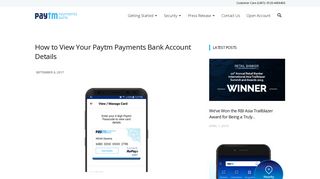 
                            11. How to View Your Paytm Payments Bank Account Details