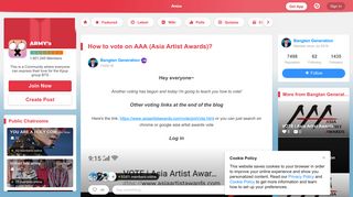 
                            7. How to vote on AAA (Asia Artist Awards)? | ARMY's Amino - Amino Apps