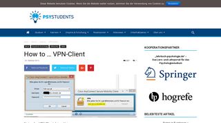 
                            10. How to ... VPN-Client - PsyStudents