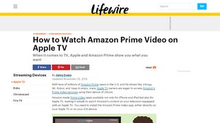 
                            13. How to Watch Amazon Prime Video on Apple TV - Lifewire