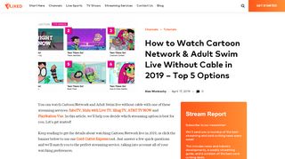 
                            5. How to Watch Cartoon Network and Adult Swim Without Cable - Flixed