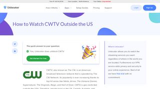 
                            9. How to Watch CWTV Outside the US - Unlocator