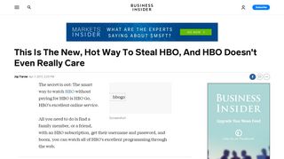 
                            10. How To Watch HBO Go For Free - Business Insider