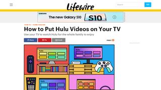 
                            7. How to Watch Hulu on Your TV - Lifewire