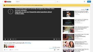 
                            6. How to watch MTV unlimited with #MTVPlay - YouTube