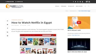 
                            8. How to Watch Netflix in Egypt - FlashRouters