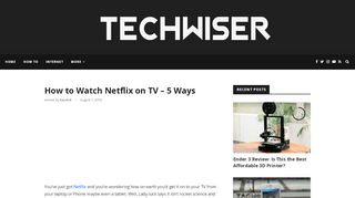 
                            9. How to Watch Netflix on TV - 5 Ways | TechWiser