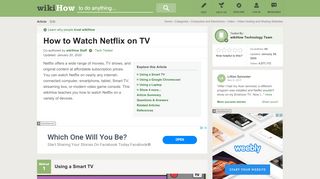 
                            11. How to Watch Netflix on TV - wikiHow