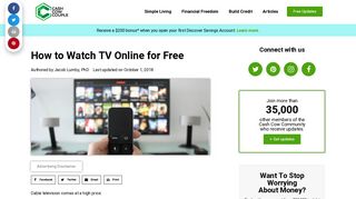 
                            1. How to Watch TV Online for Free | Cash Cow Couple