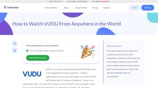 
                            6. How to Watch VUDU From Anywhere in the World - Unlocator