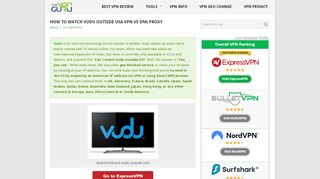 
                            11. How to watch Vudu outside USA VPN vs DNS Proxy - The VPN Guru