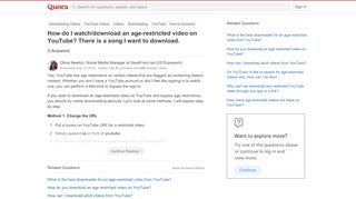 
                            11. How to watch/download an age-restricted video on ...