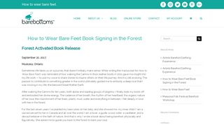 
                            12. How to Wear Bare Feet Book Signing in the Forest | Barebottoms