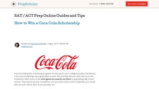 
                            12. How to Win a Coca Cola Scholarship - PrepScholar Blog