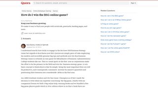 
                            6. How to win the BSG online game - Quora