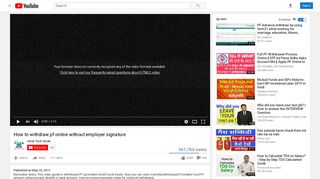 
                            7. How to withdraw pf online without employer signature - YouTube