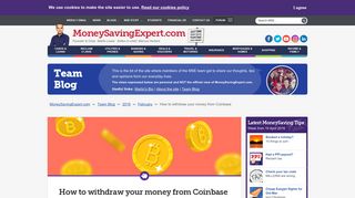
                            8. How to withdraw your money from Coinbase - MoneySavingExpert ...
