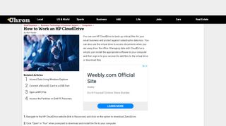 
                            4. How to Work an HP CloudDrive | Chron.com