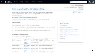 
                            13. How to work with a remote desktop - Wiki - innsida.ntnu.no