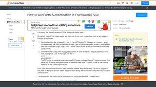 
                            11. How to work with Authentication in Framework7 Vue - Stack Overflow