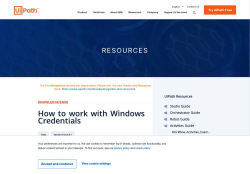 
                            1. How to work with Windows Credentials - UiPath