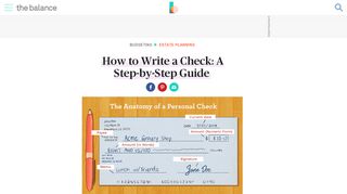 
                            3. How to Write a Check - A Step-by-Step Explanation - The Balance