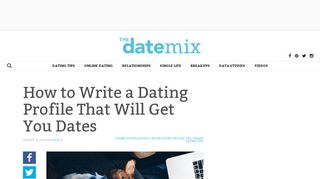 
                            5. How to Write a Dating Profile That Will Get You Dates - Zoosk