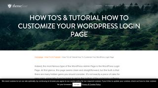 
                            12. How To's & Tutorial How To Customize Your WordPress Login Page ...