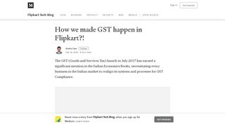 
                            10. How we made GST happen in Flipkart?! – Flipkart Tech Blog