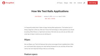 
                            9. How We Test Rails Applications - Thoughtbot