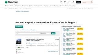 
                            8. how well accpted is an American Express Card in Prague? - Prague ...