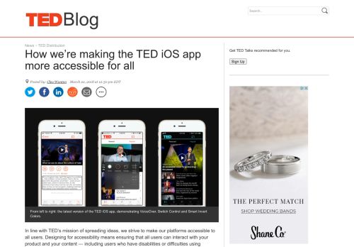 
                            4. How we're making the TED iOS app more accessible for all | TED Blog
