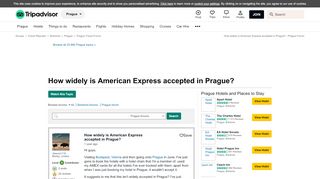 
                            10. How widely is American Express accepted in Prague? - Prague ...