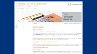 
                            10. How will ProView eBooks help you? - Thomson Reuters Proview
