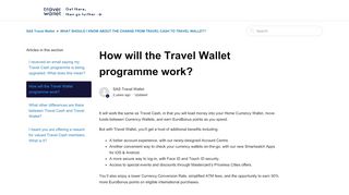 
                            8. How will the Travel Wallet programme work? – SAS Travel Wallet