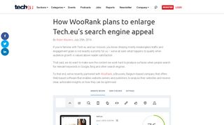 
                            12. How WooRank plans to enlarge Tech.eu's search engine appeal ...