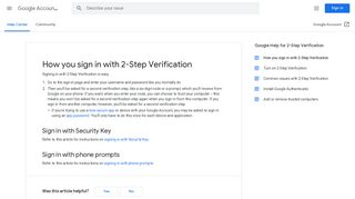 
                            13. How you sign in with 2-Step Verification - Google Account Help
