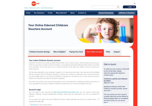 
                            2. How your Online Edenred Childcare Vouchers Account works