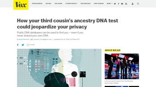 
                            13. How your third cousin's ancestry DNA test could jeopardize your ...