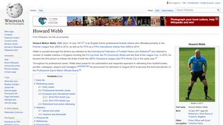 
                            10. Howard Webb - Wikipedia
