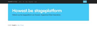 
                            7. Howest.be | Stageplatform voor organisaties en studenten