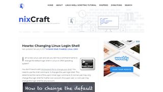 
                            11. Howto: Changing Linux Login Shell - nixCraft