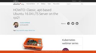 
                            5. HOWTO: Classic, apt-based Ubuntu 16.04 LTS Server on the rpi2 ...