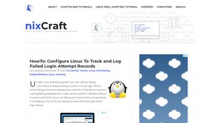 
                            11. HowTo: Configure Linux To Track and Log Failed Login Attempt Records