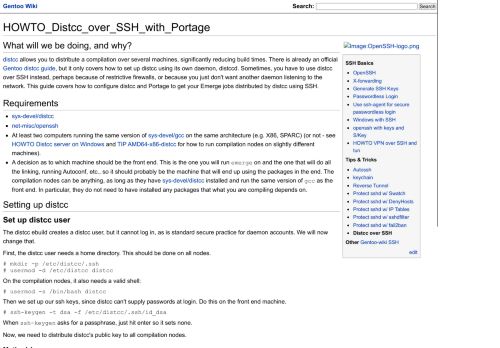 
                            12. HOWTO Distcc over SSH with Portage - Gentoo:/etc/default