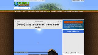 
                            7. [HowTo] Make a Fake (name) joined/left the game. Minecraft Blog