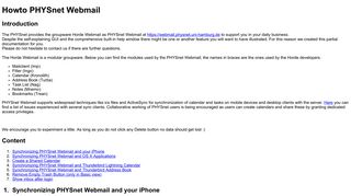 
                            6. Howto PHYSnet Webmail